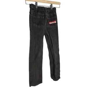 Enyce boys' Size 7 black denim jeans Retro 2010s Streetwear Hip-Hop Urban Cotton
